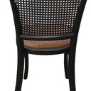 Oak Dining Chair - Antique Black at online8 furniture store Auckland