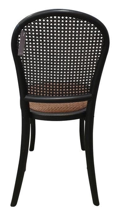Oak Dining Chair - Antique Black at online8 furniture store Auckland