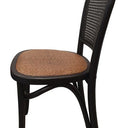 Oak Dining Chair - Antique Black at online8 furniture store Auckland