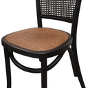 Oak Dining Chair - Antique Black at online8 furniture store Auckland