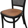 Oak Dining Chair - Antique Black at online8 furniture store Auckland
