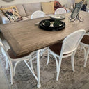 Oak Dining Chair- Antique White at online8 furniture store Auckland