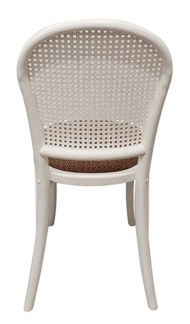 Oak Dining Chair- Antique White at online8 furniture store Auckland