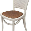 Oak Dining Chair- Antique White at online8 furniture store Auckland