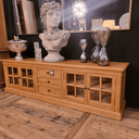 Oak Entertainment Unit - 4 Doors & 3 Drawers at online8 furniture store Auckland