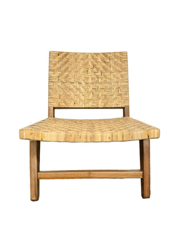 Occasional Chair - Teak & Rattan at online8 furniture store Auckland