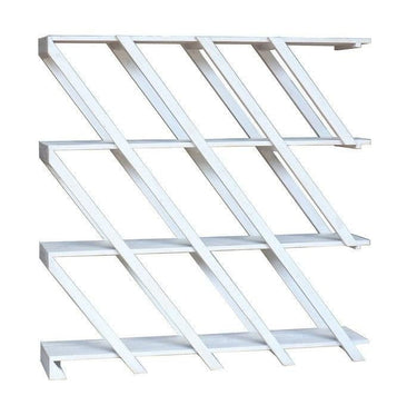 Old Pine Shelving Unit - Antique White at online8 furniture store Auckland