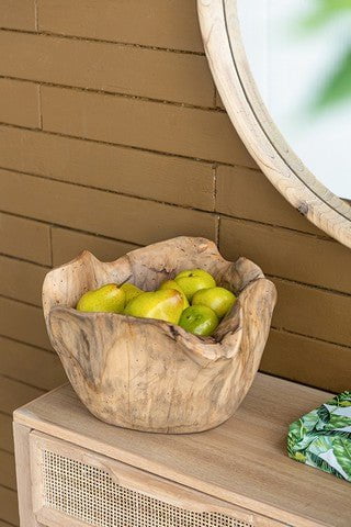 Organic Teak Bowl at online8 furniture store Auckland