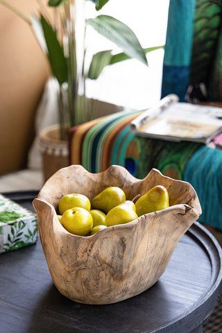 Organic Teak Bowl at online8 furniture store Auckland