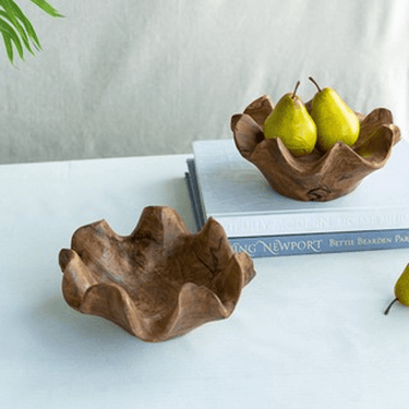 Organic Teak Root Bowl at online8 furniture store Auckland