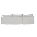 Orlando Slip Cover Sofa with Chaise - Natural at online8 furniture store Auckland