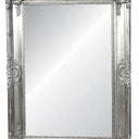 Ornate Bevelled Floor Mirror – Antique Silver at online8 furniture store Auckland