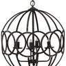 Ornate Malin Four-Light Orb Chandelier at online8 furniture store Auckland