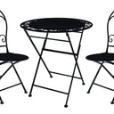 Outdoor Café Set - Antique Black at online8 furniture store Auckland