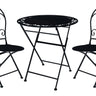 Outdoor Café Set - Antique Black at online8 furniture store Auckland