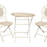 Outdoor Garden Table and Chair Set - Antique White at online8 furniture store Auckland