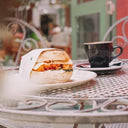 Outdoor Ornated Bistro Set - Antique Grey at online8 furniture store Auckland