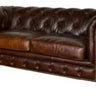 Oxford Chesterfield Aged Leather 2 Seater Sofa - Vintage Cigar at online8 furniture store Auckland