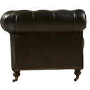 Oxford Chesterfield Aged Leather 3 Seater Sofa - Belon Black at online8 furniture store Auckland