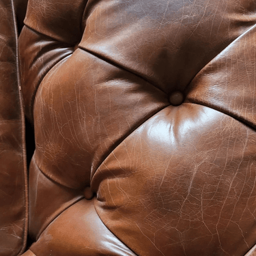 Oxford Chesterfield Aged Leather 3 Seater Sofa - Vintage Cigar at online8 furniture store Auckland