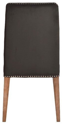 Pascal Dining Chair - Dark Grey Velvet at online8 furniture store Auckland