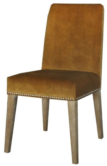 Pascal Dining Chair - Mustard Velvet at online8 furniture store Auckland