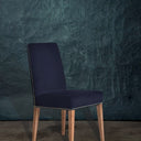 Pascal Dining Chair - Navy Blue Velvet at online8 furniture store Auckland