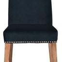 Pascal Dining Chair - Navy Blue Velvet at online8 furniture store Auckland