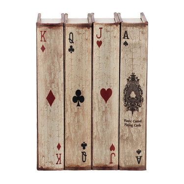 Playing Card Book Boxes Set of 4 at online8 furniture store Auckland