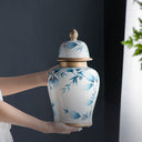 Porcelain Ginger Jar 35cm at online8 furniture store Auckland