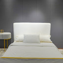 Queen Headboard - Natural Linen at online8 furniture store Auckland