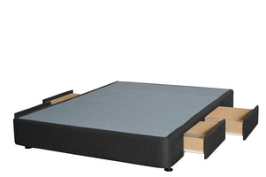 Queen Bed- Mattress & Base with 4 Drawers