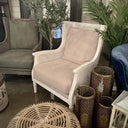 Raffles Rattan Armchair - Antique White at online8 furniture store Auckland