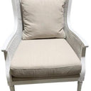 Raffles Rattan Armchair - Antique White at online8 furniture store Auckland