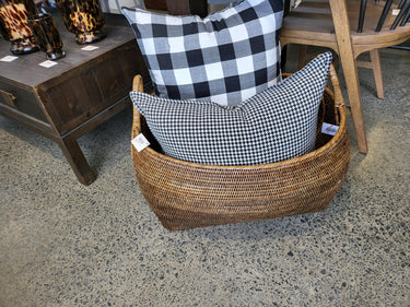 Rattan Basket With Handles at online8 furniture store Auckland