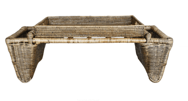 Rattan Breakfast Tray Table Large at online8 furniture store Auckland