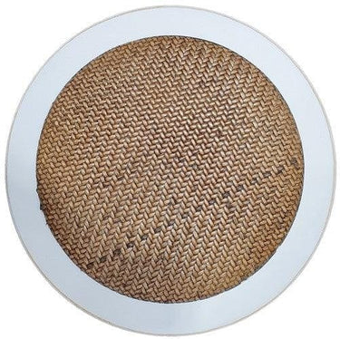 Rattan Seated Barstool - Antique White at online8 furniture store Auckland