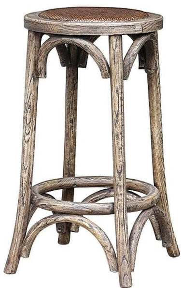 Rattan Seated Barstool - Natural at online8 furniture store Auckland