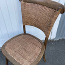 Rattan Weave Dining Chair - Antique Oak at online8 furniture store Auckland