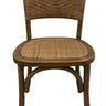 Rattan Weave Dining Chair - Antique Oak at online8 furniture store Auckland