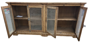 Reclaimed Elm Sideboard with Chickenwire Doors at online8 furniture store Auckland