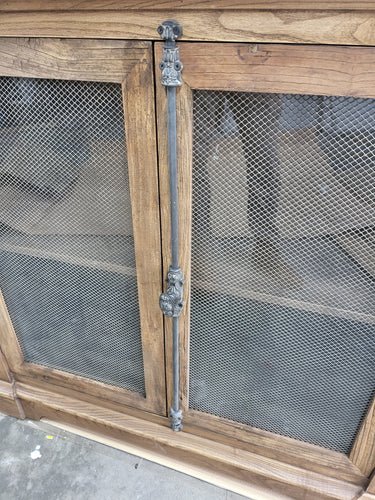 Reclaimed Elm Sideboard with Chickenwire Doors at online8 furniture store Auckland