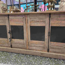 Reclaimed Oak Buffet Table with Zinc Panels at online8 furniture store Auckland