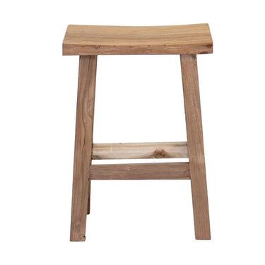 Reclaimed Teak Bar & Kitchen Counter Stool - Natural at online8 furniture store Auckland
