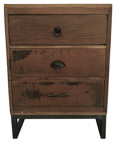 Reclaimed Wood Bedside Table at online8 furniture store Auckland