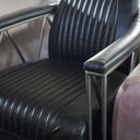 Rider Leather Armchair - Belon Black at online8 furniture store Auckland