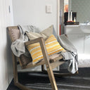 Rocking Armchair - Oak/Linen at online8 furniture store Auckland