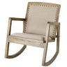 Rocking Armchair - Oak/Linen at online8 furniture store Auckland