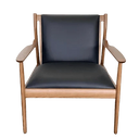 Romano Mid-Century Armchair Black at online8 furniture store Auckland
