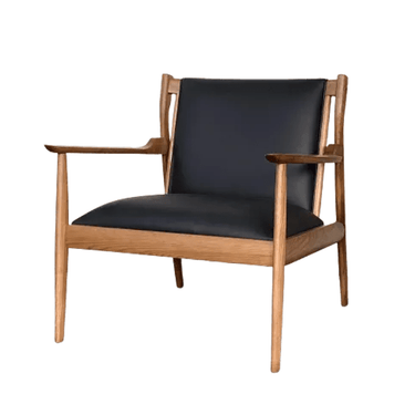 Romano Mid-Century Armchair Black at online8 furniture store Auckland
